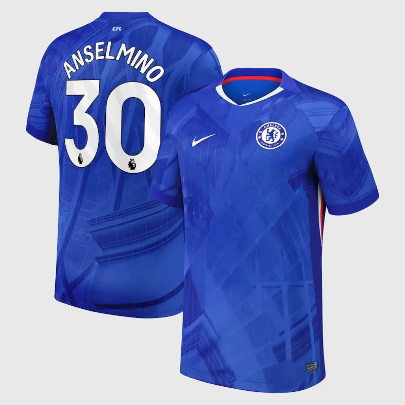 Chelsea chelsea nike heimstadiontrikot 2025-26 mit anselmino 30-aufdruck Trikot - Exklusive Chelsea Fußballbekleidung