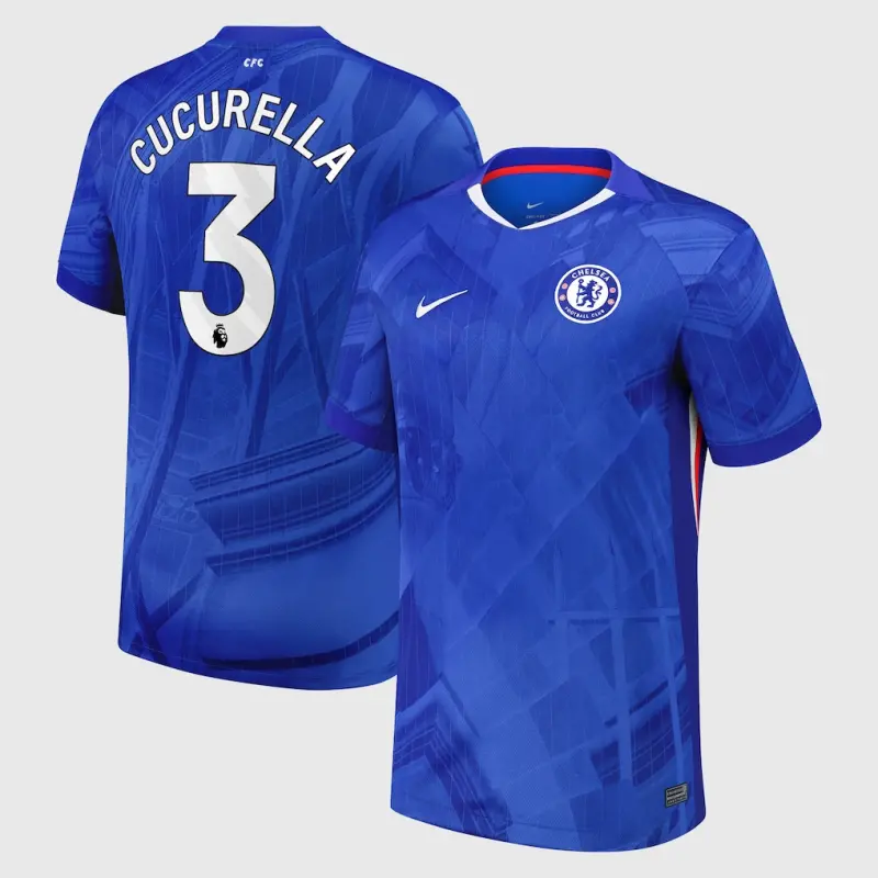 Chelsea chelsea nike heimstadiontrikot 2025-26 mit cucurella 3-aufdruck Trikot - Exklusive Chelsea Fußballbekleidung