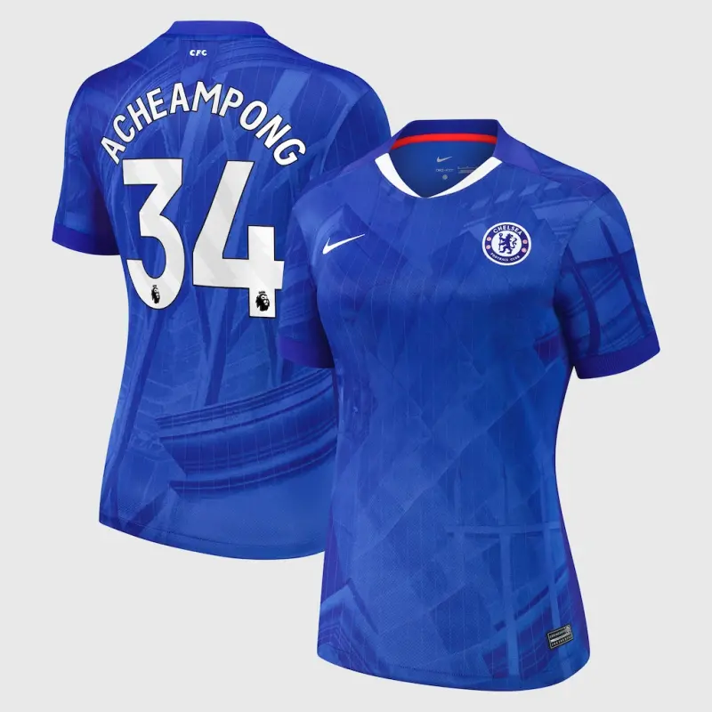 Chelsea chelsea nike heimstadiontrikot 2025-26 – damen mit acheampong 34-aufdruck Trikot - Exklusive Chelsea Fußballbekleidung