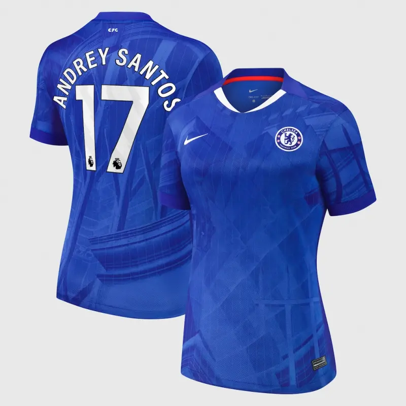 Chelsea chelsea nike heimstadiontrikot 2025-26 – damen mit andrey santos 17-aufdruck Trikot - Exklusive Chelsea Fußballbekleidung