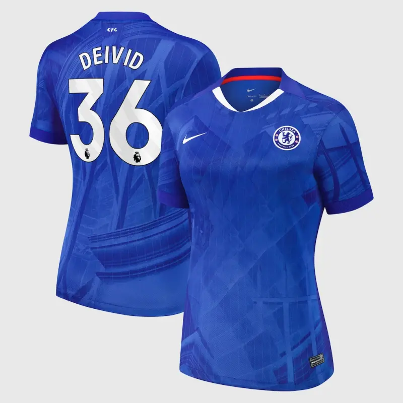 Chelsea chelsea nike heimstadiontrikot 2025-26 – damen mit deivid 36-aufdruck Trikot - Exklusive Chelsea Fußballbekleidung