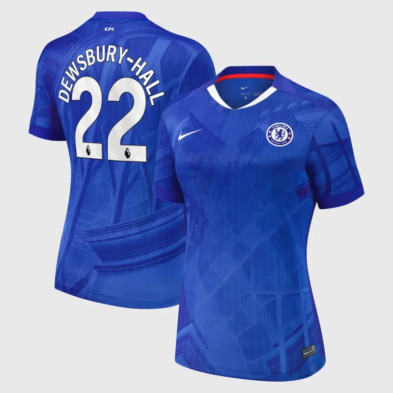 Chelsea chelsea nike heimstadiontrikot 2025-26 – damen mit dewsbury-hall 22-aufdruck Trikot - Exklusive Chelsea Fußballbekleidung