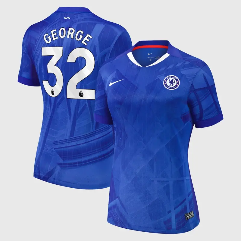 Chelsea chelsea nike heimstadiontrikot 2025-26 – damen mit george 32-aufdruck Trikot - Exklusive Chelsea Fußballbekleidung