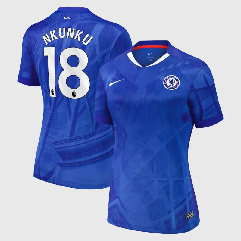 Chelsea chelsea nike heimstadiontrikot 2025-26 – damen mit nkunku 18-aufdruck Trikot - Exklusive Chelsea Fußballbekleidung