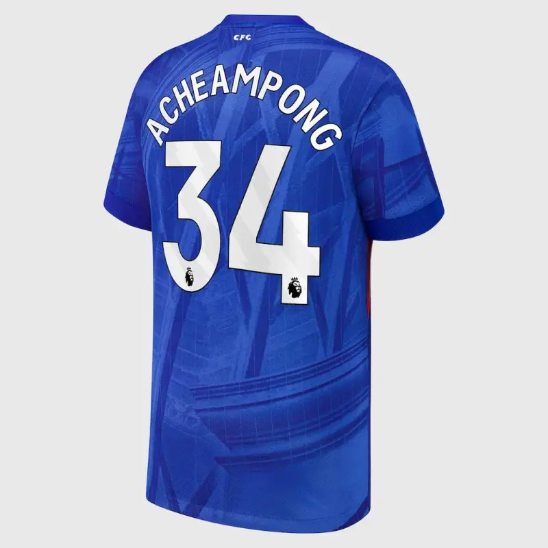 Chelsea chelsea nike heimstadiontrikot 2025-26 – jugendliche mit acheampong 34-aufdruck Trikot - Exklusive Chelsea Fußballbekleidung Chelsea chelsea nike heimstadiontrikot 2025-26 – jugendliche mit acheampong 34-aufdruck Trikot - Exklusive Chelsea Fußballbekleidung