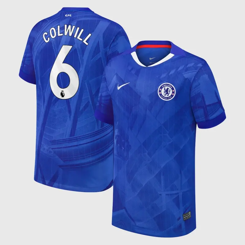 Chelsea chelsea nike heimstadiontrikot 2025-26 – jugendliche mit colwill 6-aufdruck Trikot - Exklusive Chelsea Fußballbekleidung
