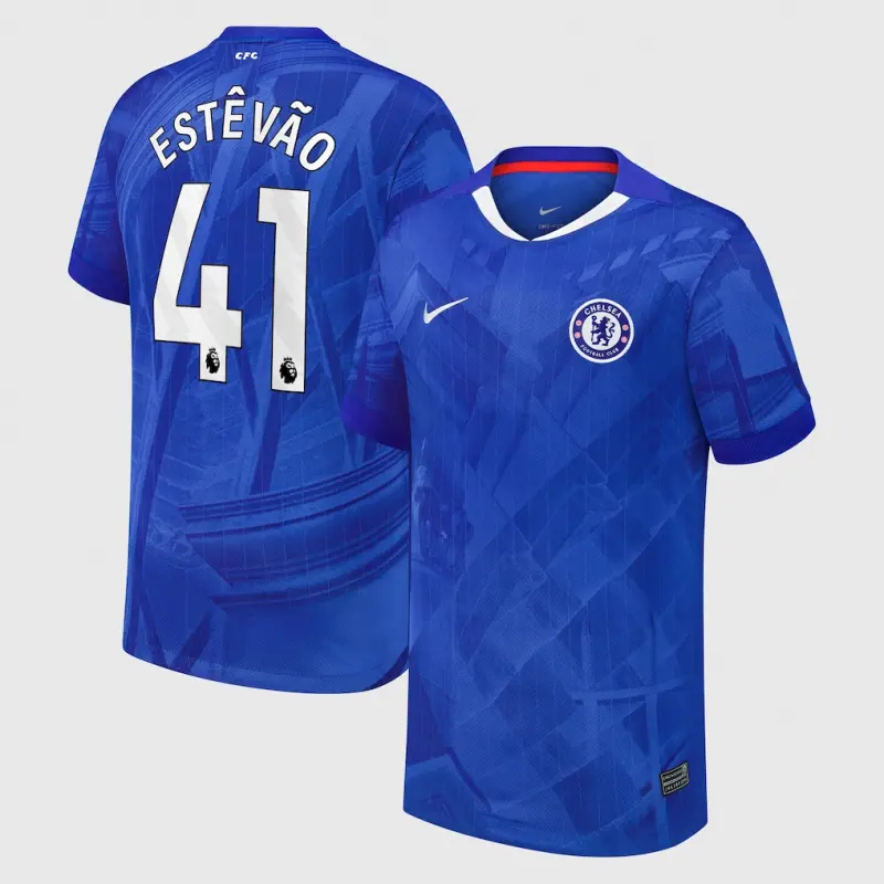 Chelsea chelsea nike heimstadiontrikot 2025-26 – jugendliche mit estêvão 41-aufdruck Trikot - Exklusive Chelsea Fußballbekleidung
