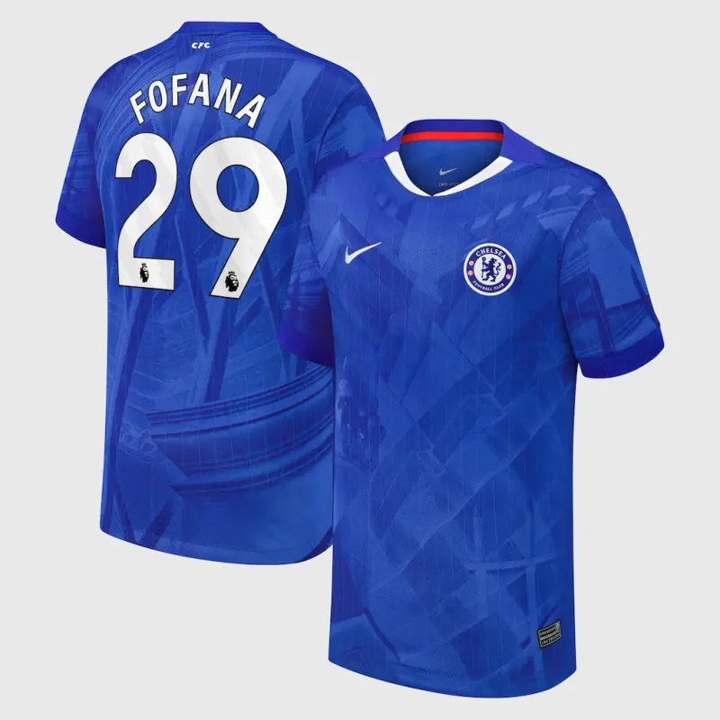 Chelsea chelsea nike heimstadiontrikot 2025-26 – jugendliche mit fofana 29-aufdruck Trikot - Exklusive Chelsea Fußballbekleidung