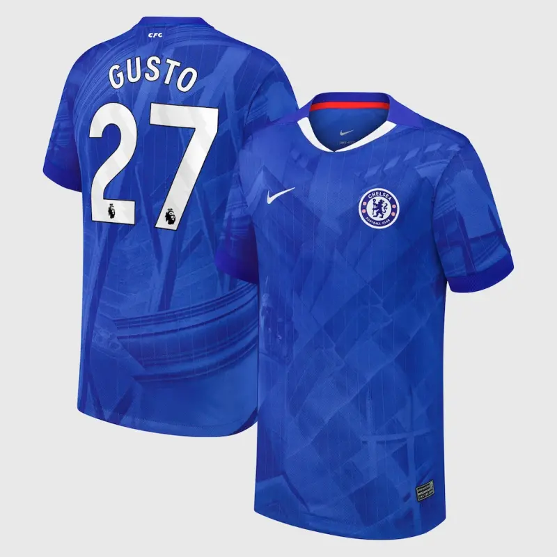 Chelsea chelsea nike heimstadiontrikot 2025-26 – jugendliche mit gusto 27-aufdruck Trikot - Exklusive Chelsea Fußballbekleidung