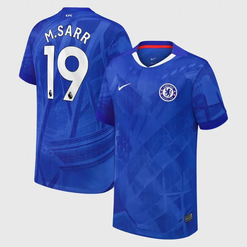 Chelsea chelsea nike heimstadiontrikot 2025-26 – jugendliche mit m.sarr 19-aufdruck Trikot - Exklusive Chelsea Fußballbekleidung