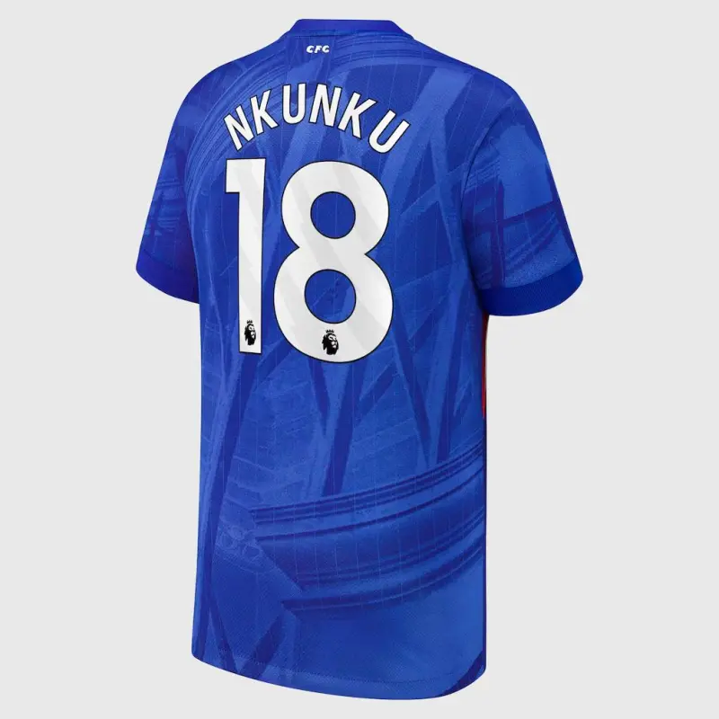 Chelsea chelsea nike heimstadiontrikot 2025-26 – jugendliche mit nkunku 18-aufdruck Trikot - Exklusive Chelsea Fußballbekleidung Chelsea chelsea nike heimstadiontrikot 2025-26 – jugendliche mit nkunku 18-aufdruck Trikot - Exklusive Chelsea Fußballbekleidung