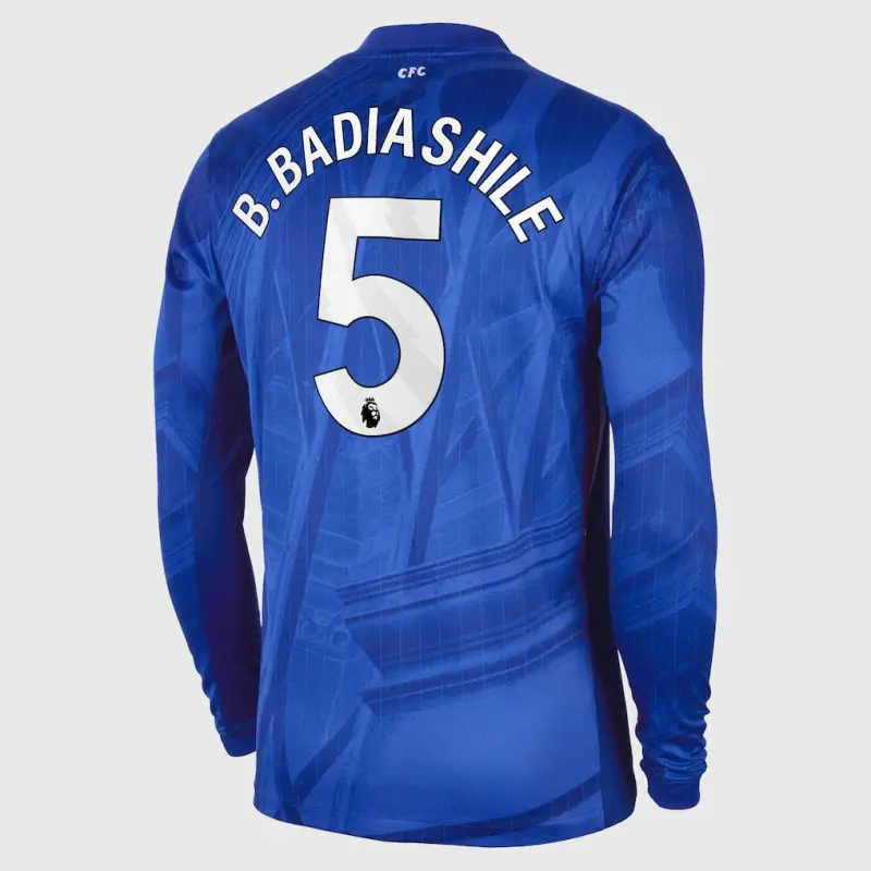 Chelsea chelsea nike home stadium langarmtrikot 2025-26 mit b. badiashile 5 aufdruck Trikot - Exklusive Chelsea Fußballbekleidung Chelsea chelsea nike home stadium langarmtrikot 2025-26 mit b. badiashile 5 aufdruck Trikot - Exklusive Chelsea Fußballbekleidung