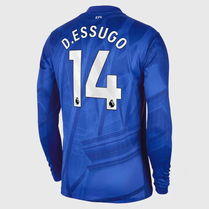 Chelsea chelsea nike home stadium langarmtrikot 2025-26 mit d.essugo 14 aufdruck Trikot - Exklusive Chelsea Fußballbekleidung Chelsea chelsea nike home stadium langarmtrikot 2025-26 mit d.essugo 14 aufdruck Trikot - Exklusive Chelsea Fußballbekleidung
