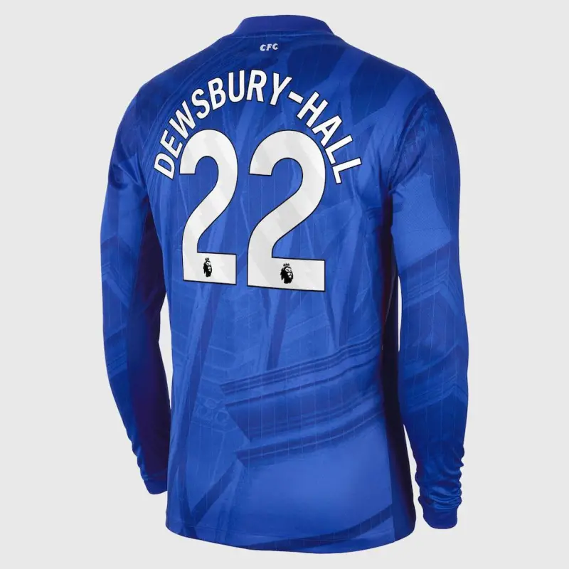 Chelsea chelsea nike home stadium langarmtrikot 2025-26 mit dewsbury-hall 22-aufdruck Trikot - Exklusive Chelsea Fußballbekleidung Chelsea chelsea nike home stadium langarmtrikot 2025-26 mit dewsbury-hall 22-aufdruck Trikot - Exklusive Chelsea Fußballbekleidung