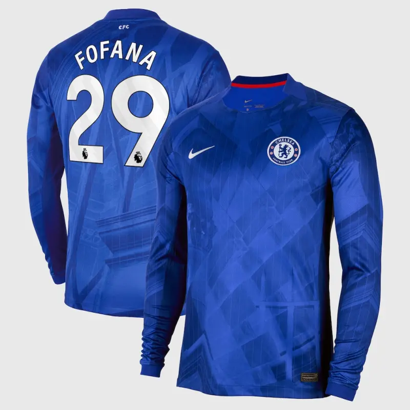 Chelsea chelsea nike home stadium langarmtrikot 2025-26 mit fofana 29-aufdruck Trikot - Exklusive Chelsea Fußballbekleidung