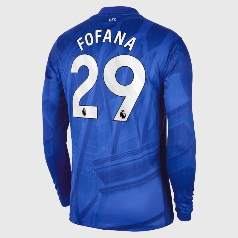 Chelsea chelsea nike home stadium langarmtrikot 2025-26 mit fofana 29-aufdruck Trikot - Exklusive Chelsea Fußballbekleidung Chelsea chelsea nike home stadium langarmtrikot 2025-26 mit fofana 29-aufdruck Trikot - Exklusive Chelsea Fußballbekleidung