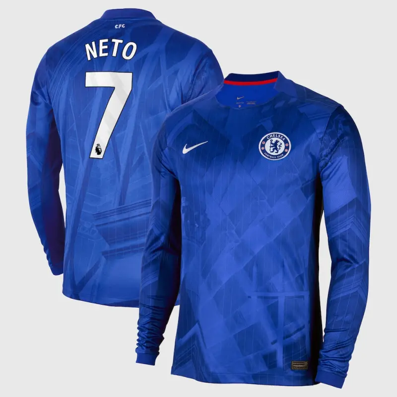 Chelsea chelsea nike home stadium langarmtrikot 2025-26 mit neto 7-aufdruck Trikot - Exklusive Chelsea Fußballbekleidung
