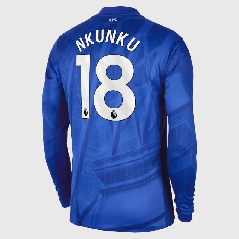 Chelsea chelsea nike home stadium langarmtrikot 2025-26 mit nkunku 18-aufdruck Trikot - Exklusive Chelsea Fußballbekleidung Chelsea chelsea nike home stadium langarmtrikot 2025-26 mit nkunku 18-aufdruck Trikot - Exklusive Chelsea Fußballbekleidung
