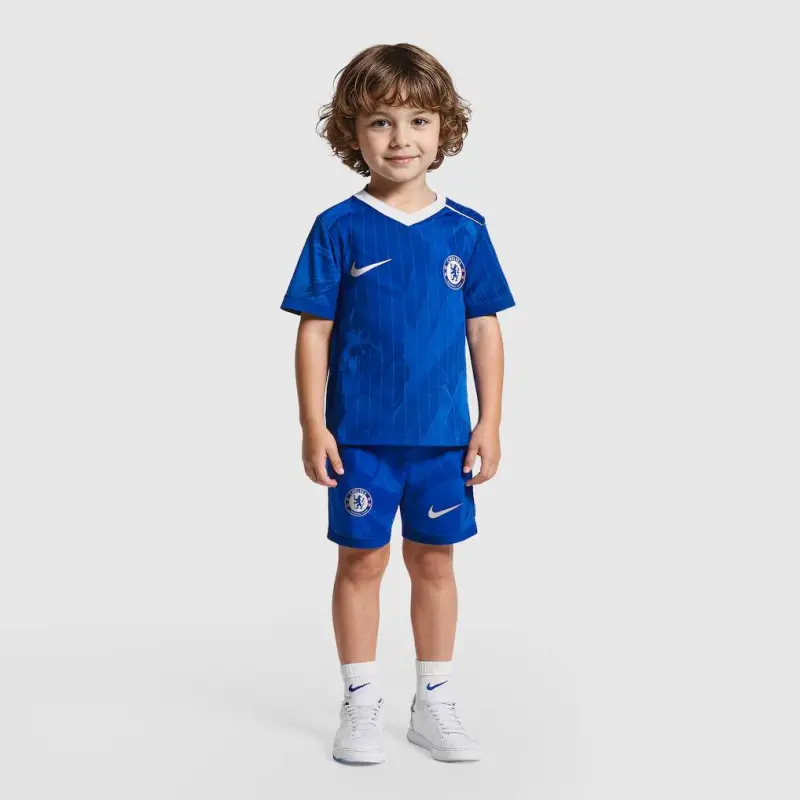 Chelsea chelsea nike home stadium minikit 2025-26 – kleinkinder Trikot - Exklusive Chelsea Fußballbekleidung