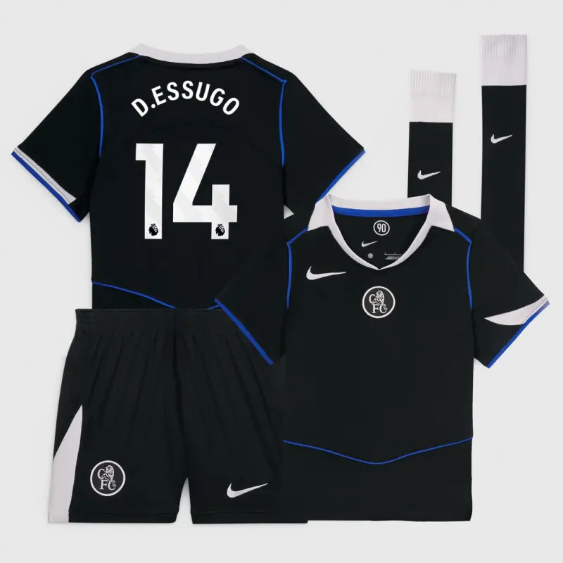Chelsea chelsea nike third stadium mini kit 2025-26 – kleine jugendliche mit d.essugo 14-aufdruck Trikot - Exklusive Chelsea Fußballbekleidung