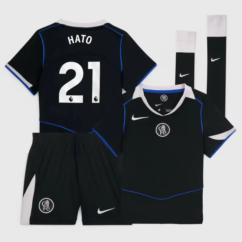 Chelsea chelsea nike third stadium mini kit 2025-26 – kleine jugendliche mit hato 21-aufdruck Trikot - Exklusive Chelsea Fußballbekleidung