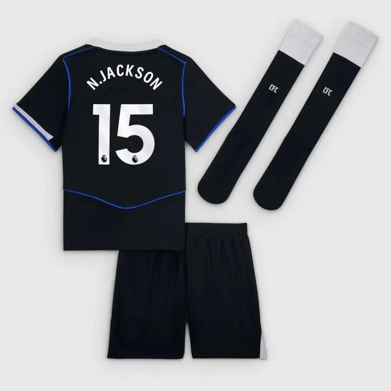 Chelsea chelsea nike third stadium mini kit 2025-26 – kleine jugendliche mit n.jackson 15 aufdruck Trikot - Exklusive Chelsea Fußballbekleidung Chelsea chelsea nike third stadium mini kit 2025-26 – kleine jugendliche mit n.jackson 15 aufdruck Trikot - Exklusive Chelsea Fußballbekleidung