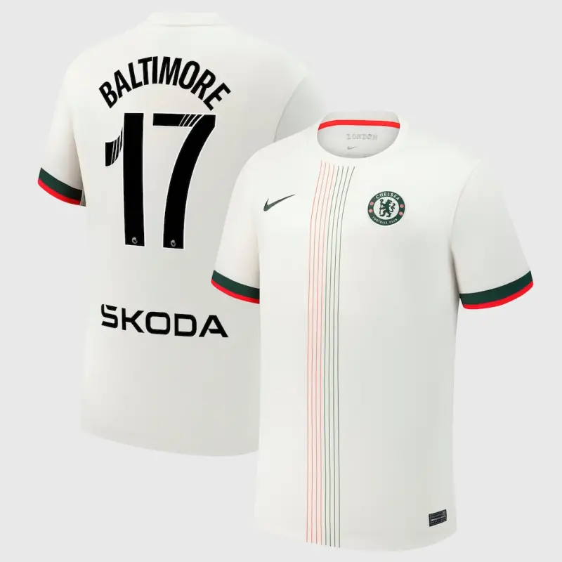 Chelsea chelsea wsl nike auswärtsstadiontrikot 2025-26 mit baltimore 17-aufdruck Trikot - Exklusive Chelsea Fußballbekleidung