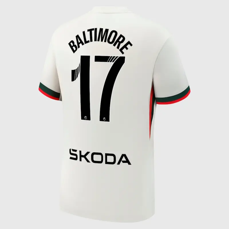 Chelsea chelsea wsl nike auswärtsstadiontrikot 2025-26 mit baltimore 17-aufdruck Trikot - Exklusive Chelsea Fußballbekleidung Chelsea chelsea wsl nike auswärtsstadiontrikot 2025-26 mit baltimore 17-aufdruck Trikot - Exklusive Chelsea Fußballbekleidung