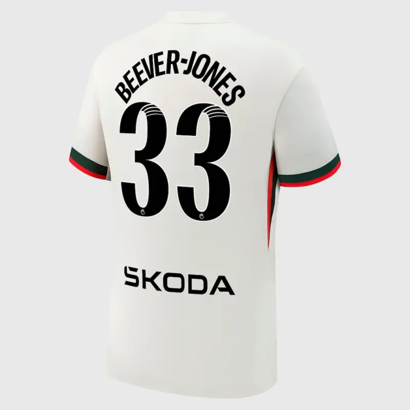Chelsea chelsea wsl nike auswärtsstadiontrikot 2025-26 mit beever-jones 33-aufdruck Trikot - Exklusive Chelsea Fußballbekleidung Chelsea chelsea wsl nike auswärtsstadiontrikot 2025-26 mit beever-jones 33-aufdruck Trikot - Exklusive Chelsea Fußballbekleidung
