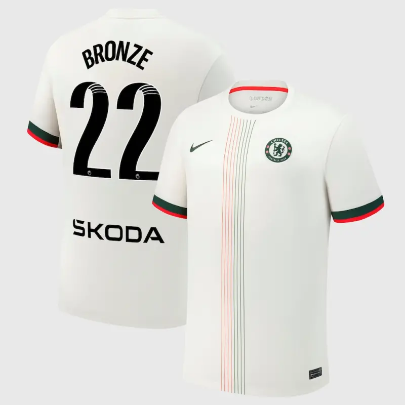 Chelsea chelsea wsl nike auswärtsstadiontrikot 2025-26 mit bronze 22-aufdruck Trikot - Exklusive Chelsea Fußballbekleidung