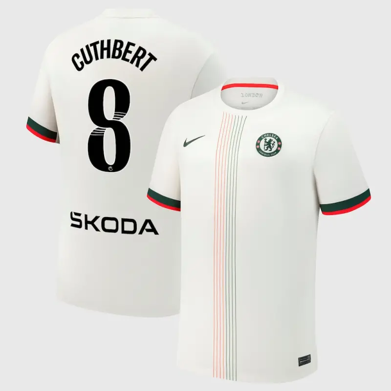 Chelsea chelsea wsl nike auswärtsstadiontrikot 2025-26 mit cuthbert 8-aufdruck Trikot - Exklusive Chelsea Fußballbekleidung