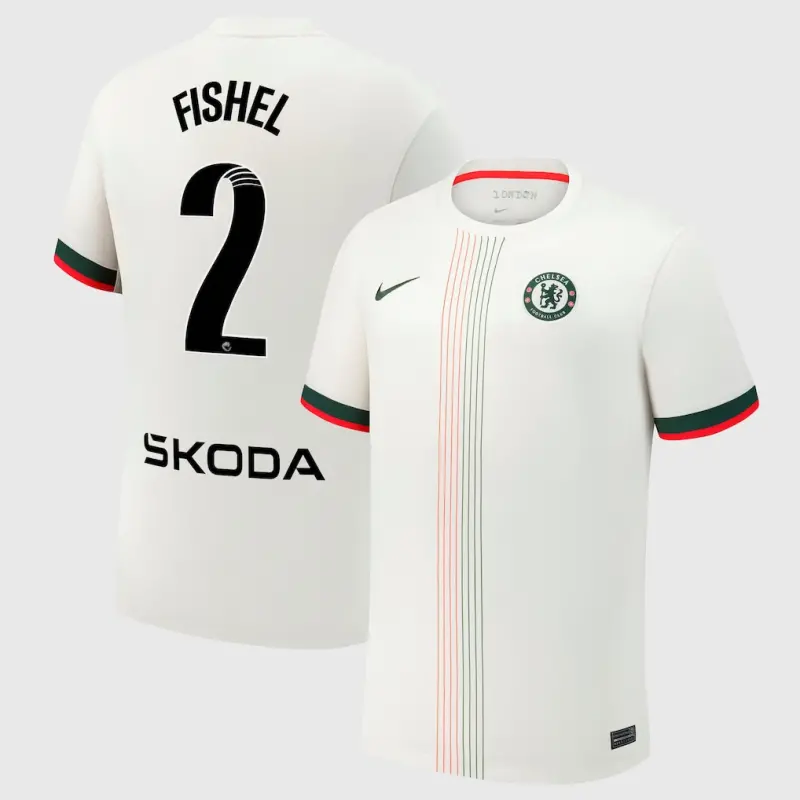 Chelsea chelsea wsl nike auswärtsstadiontrikot 2025-26 mit fishel 2-aufdruck Trikot - Exklusive Chelsea Fußballbekleidung
