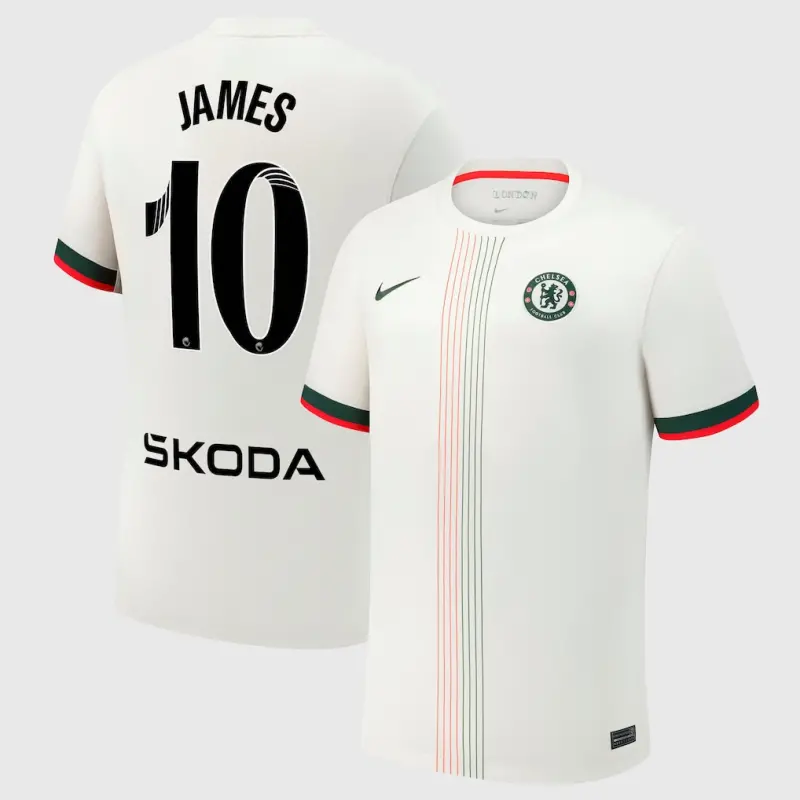 Chelsea chelsea wsl nike auswärtsstadiontrikot 2025-26 mit james 10-aufdruck Trikot - Exklusive Chelsea Fußballbekleidung