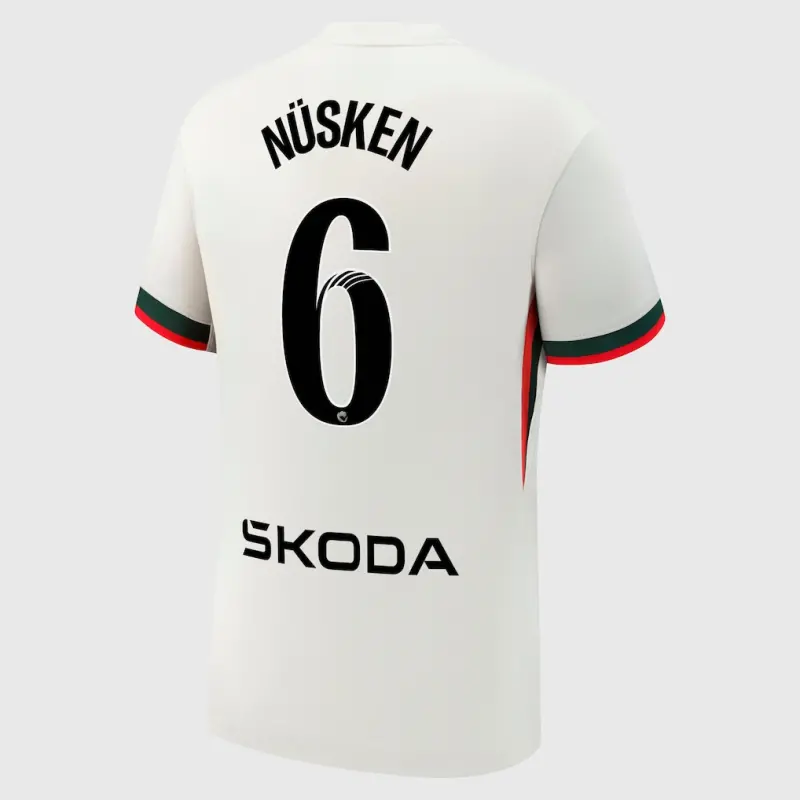 Chelsea chelsea wsl nike auswärtsstadiontrikot 2025-26 mit nüsken 6-aufdruck Trikot - Exklusive Chelsea Fußballbekleidung Chelsea chelsea wsl nike auswärtsstadiontrikot 2025-26 mit nüsken 6-aufdruck Trikot - Exklusive Chelsea Fußballbekleidung