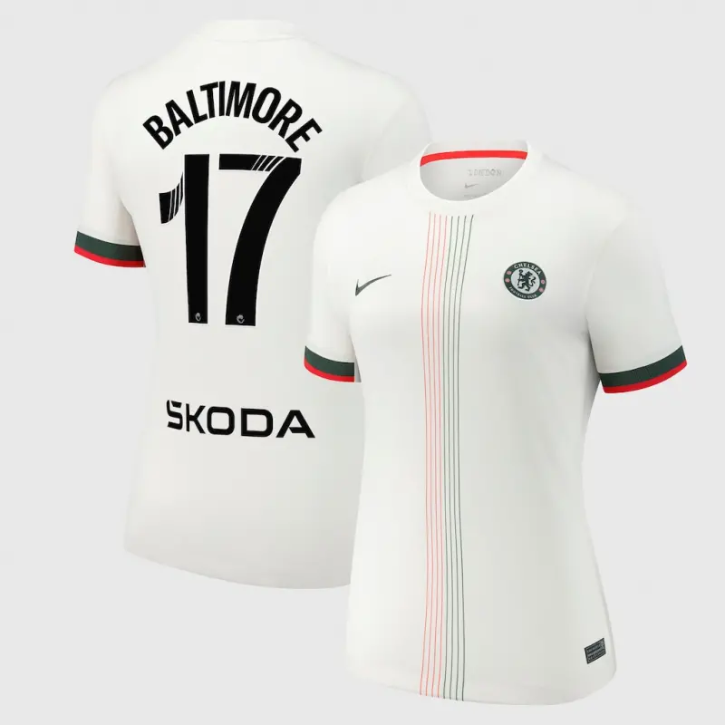 Chelsea chelsea wsl nike auswärtsstadiontrikot 2025-26 – damen mit baltimore 17-aufdruck Trikot - Exklusive Chelsea Fußballbekleidung