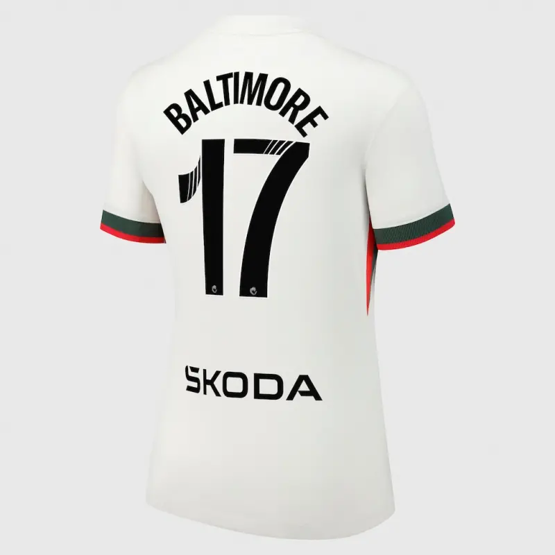 Chelsea chelsea wsl nike auswärtsstadiontrikot 2025-26 – damen mit baltimore 17-aufdruck Trikot - Exklusive Chelsea Fußballbekleidung Chelsea chelsea wsl nike auswärtsstadiontrikot 2025-26 – damen mit baltimore 17-aufdruck Trikot - Exklusive Chelsea Fußballbekleidung