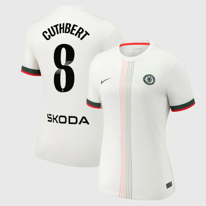 Chelsea chelsea wsl nike auswärtsstadiontrikot 2025-26 – damen mit cuthbert 8-aufdruck Trikot - Exklusive Chelsea Fußballbekleidung