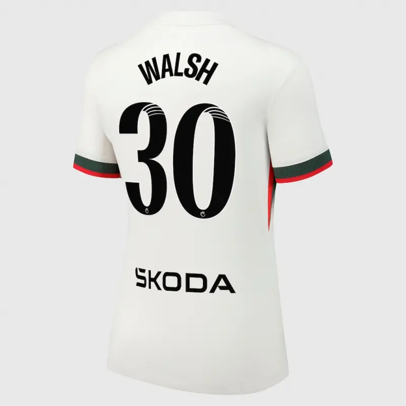 Chelsea chelsea wsl nike auswärtsstadiontrikot 2025-26 – damen mit walsh 30-aufdruck Trikot - Exklusive Chelsea Fußballbekleidung Chelsea chelsea wsl nike auswärtsstadiontrikot 2025-26 – damen mit walsh 30-aufdruck Trikot - Exklusive Chelsea Fußballbekleidung