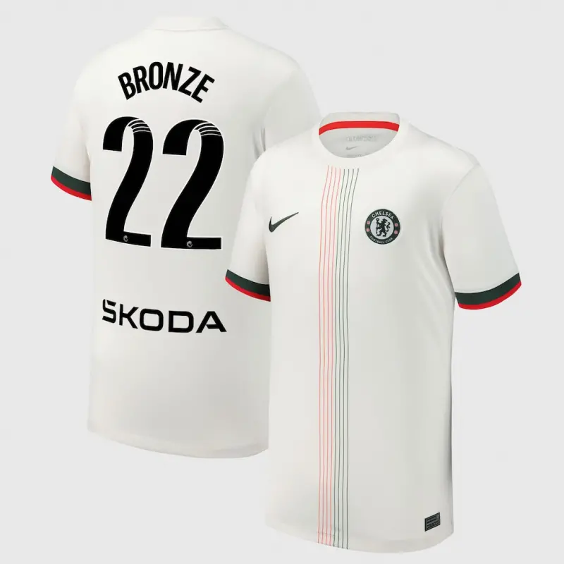 Chelsea chelsea wsl nike auswärtsstadiontrikot 2025-26 – jugendliche mit bronze 22-aufdruck Trikot - Exklusive Chelsea Fußballbekleidung