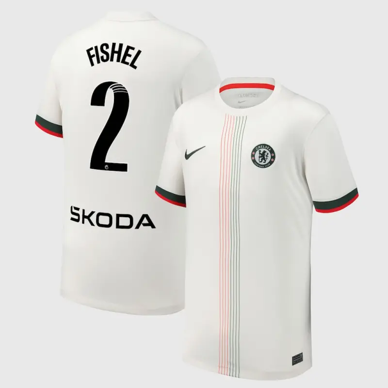 Chelsea chelsea wsl nike auswärtsstadiontrikot 2025-26 – jugendliche mit fishel 2-aufdruck Trikot - Exklusive Chelsea Fußballbekleidung