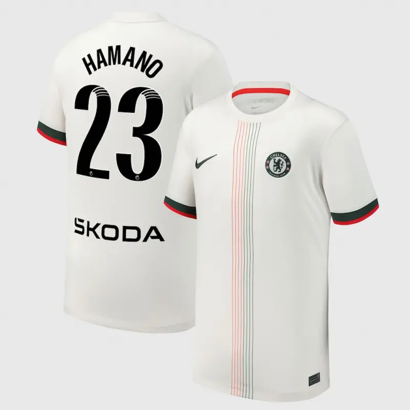 Chelsea chelsea wsl nike auswärtsstadiontrikot 2025-26 – jugendliche mit hamano 23-aufdruck Trikot - Exklusive Chelsea Fußballbekleidung
