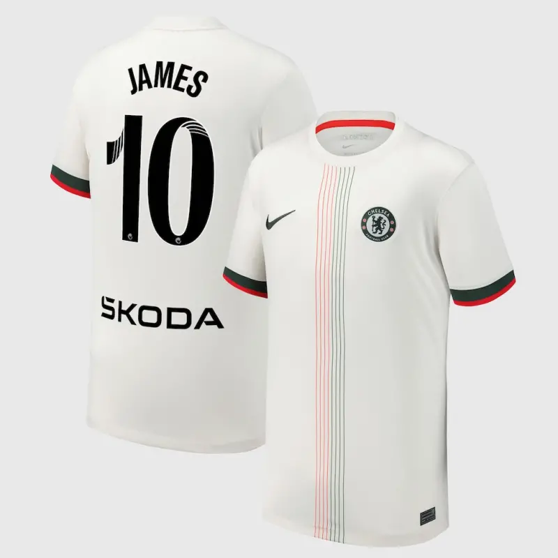Chelsea chelsea wsl nike auswärtsstadiontrikot 2025-26 – jugendliche mit james 10-aufdruck Trikot - Exklusive Chelsea Fußballbekleidung