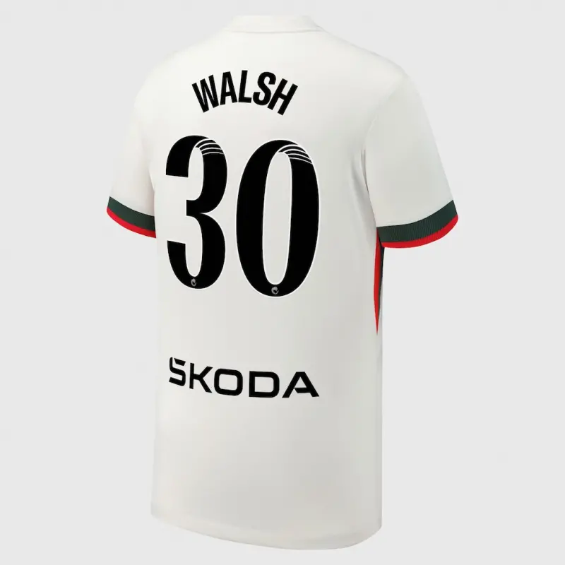 Chelsea chelsea wsl nike auswärtsstadiontrikot 2025-26 – jugendliche mit walsh 30-aufdruck Trikot - Exklusive Chelsea Fußballbekleidung Chelsea chelsea wsl nike auswärtsstadiontrikot 2025-26 – jugendliche mit walsh 30-aufdruck Trikot - Exklusive Chelsea Fußballbekleidung