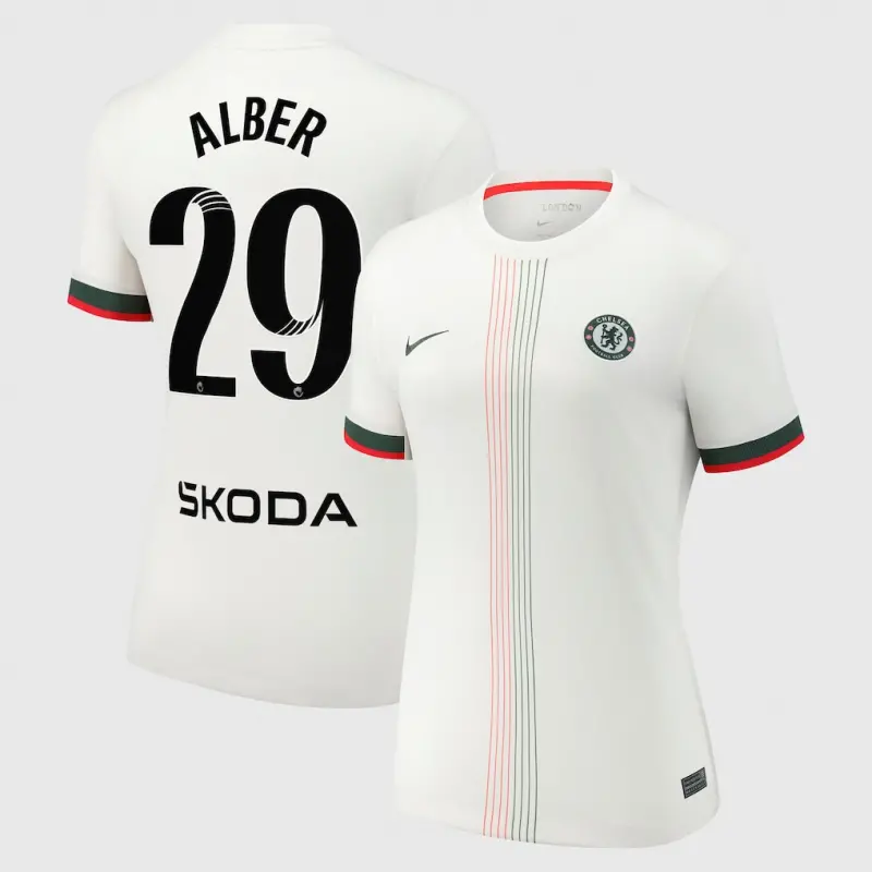 Chelsea chelsea wsl nike away stadium shirt 2025-26 – damen mit alber 29-aufdruck Trikot - Exklusive Chelsea Fußballbekleidung