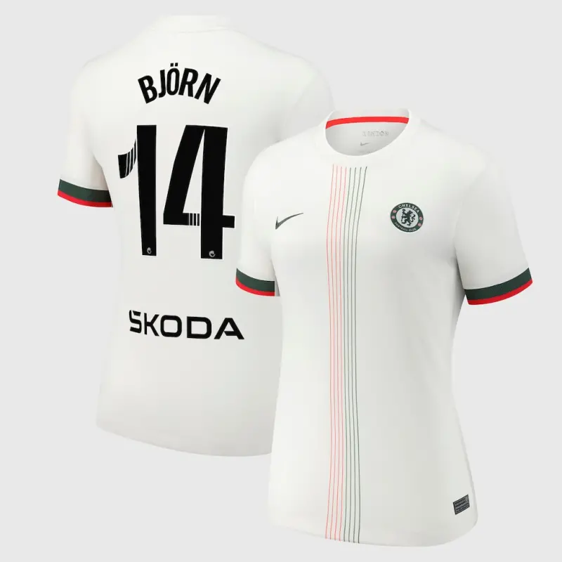 Chelsea chelsea wsl nike away stadium shirt 2025-26 – damen mit björn 14 aufdruck Trikot - Exklusive Chelsea Fußballbekleidung