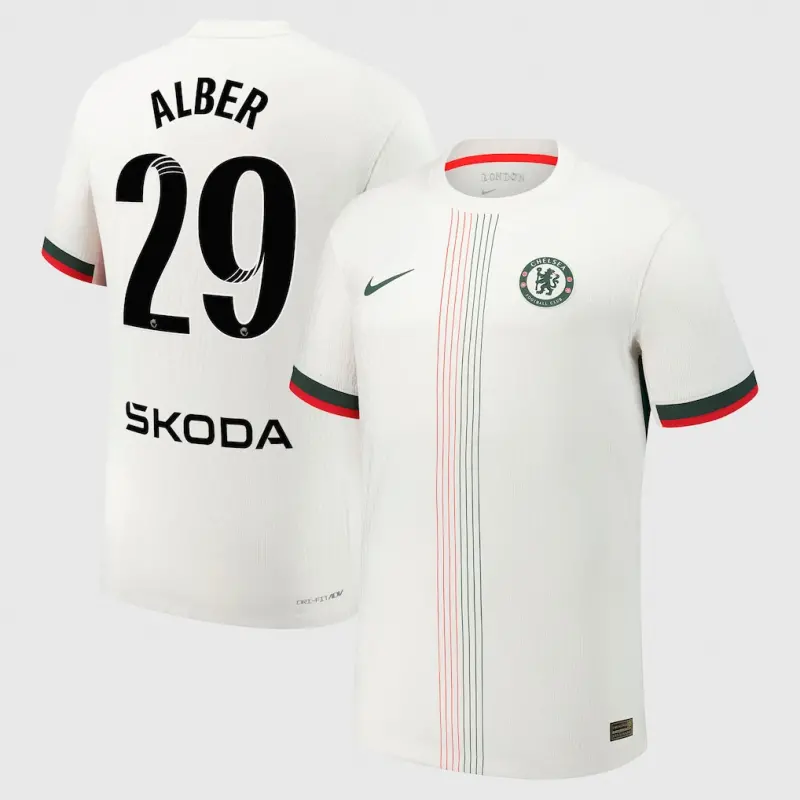 Chelsea chelsea wsl nike dri-fit adv auswärtsspieltrikot 2025-26 mit alber 29-aufdruck Trikot - Exklusive Chelsea Fußballbekleidung