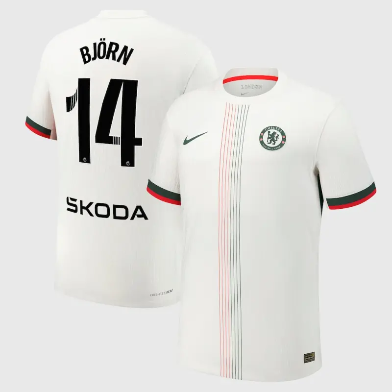 Chelsea chelsea wsl nike dri-fit adv auswärtsspieltrikot 2025-26 mit björn 14-aufdruck Trikot - Exklusive Chelsea Fußballbekleidung