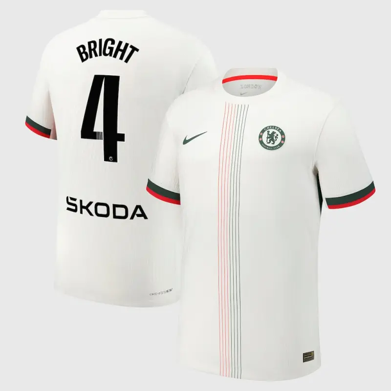 Chelsea chelsea wsl nike dri-fit adv auswärtsspieltrikot 2025-26 mit bright 4-aufdruck Trikot - Exklusive Chelsea Fußballbekleidung