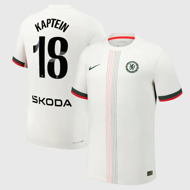 Chelsea chelsea wsl nike dri-fit adv auswärtsspieltrikot 2025-26 mit kaptein 18-aufdruck Trikot - Exklusive Chelsea Fußballbekleidung
