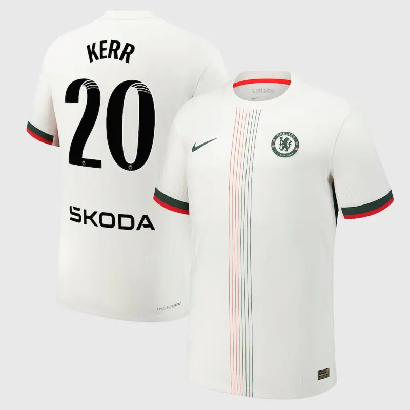 Chelsea chelsea wsl nike dri-fit adv auswärtsspieltrikot 2025-26 mit kerr 20-aufdruck Trikot - Exklusive Chelsea Fußballbekleidung